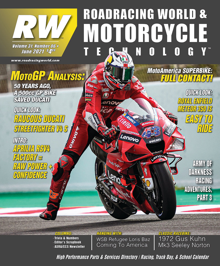 ARCHIVED 2021 Roadracing World & Motorcycle Technology Back Issues